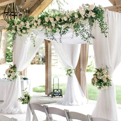 Rouleau de Tulle Décoratif pour Mariage - Transparent - Décoration de Fête et de Chaise