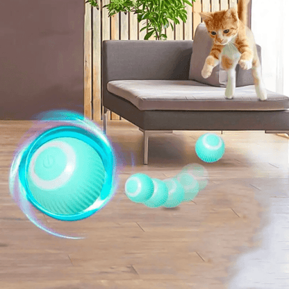 Balle interactive pour chats : Mouvements Automatiques et Recharge Pratique - GetOrga