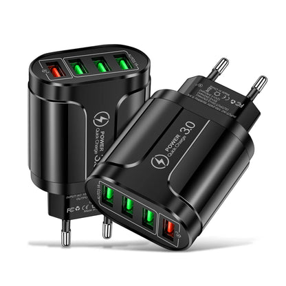 Chargeur USB 4 Ports 45W QC 3.0 pour iPhone 12 11 Samsung Xiaomi - Recharge Rapide et Efficace