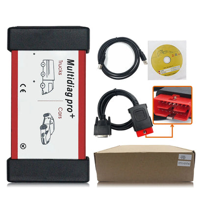 Scanner Bluetooth Multidiag Pro, Diagnostic TCS PRO VCI V3.0 Rouge, Relais NEC OBD2