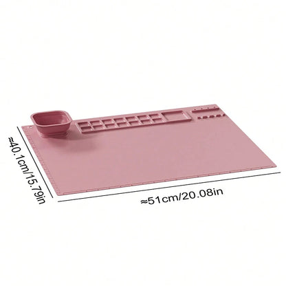 Tapis silicone lavable : pour peinture, enfants, palette, bricolage, lavable, résistant