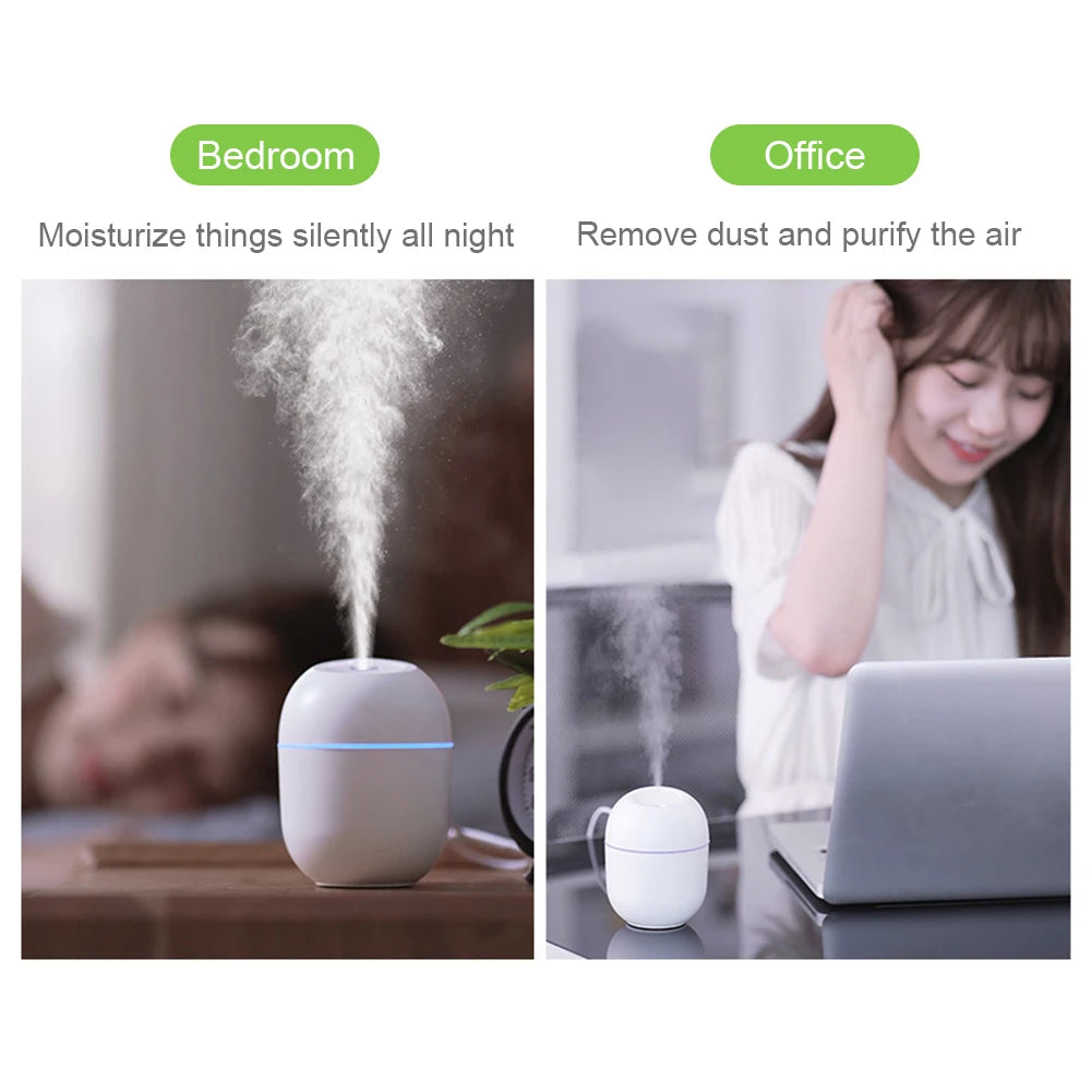 Humidificateur Portable 220ml avec Veilleuse – Compact et Silencieux, veilleuse, dormir