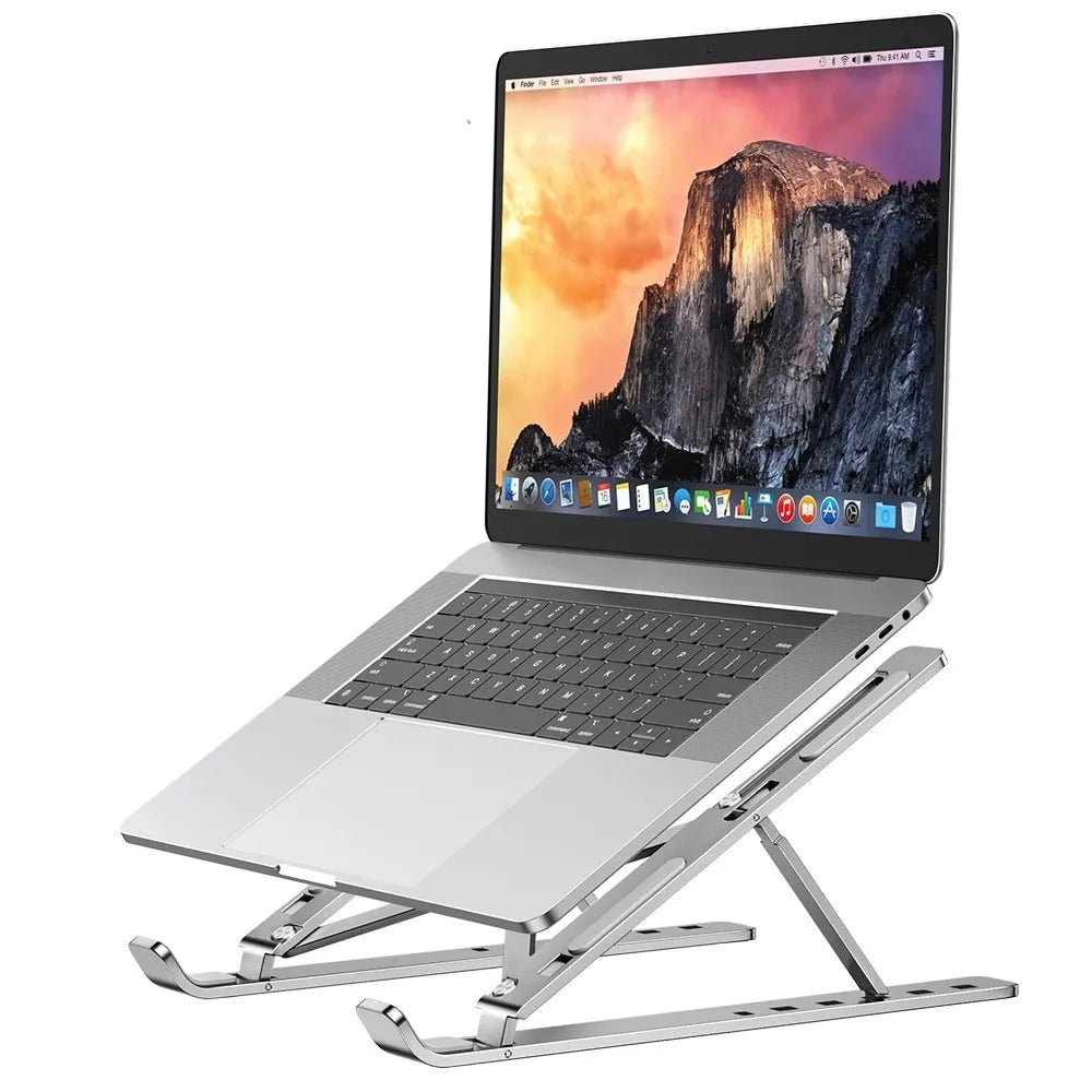 Support d'ordinateur portable pliable en aluminium pour MacBook Air/Pro et PC