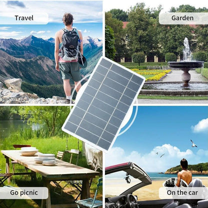 Panneau Solaire Portable 5V 2W USB - Chargeur de Batterie Sécurisé Extérieur Camping