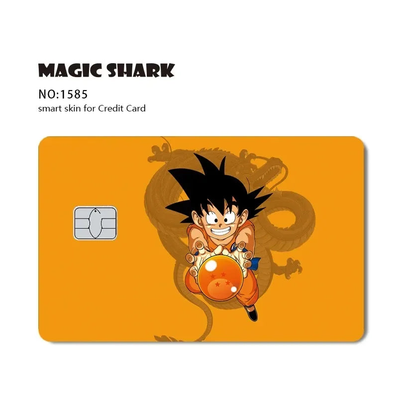 Stickers Dragon Ball : Goku, Adhésifs Cool, Pour Cartes Bancaires, Grands et Petits Modèles