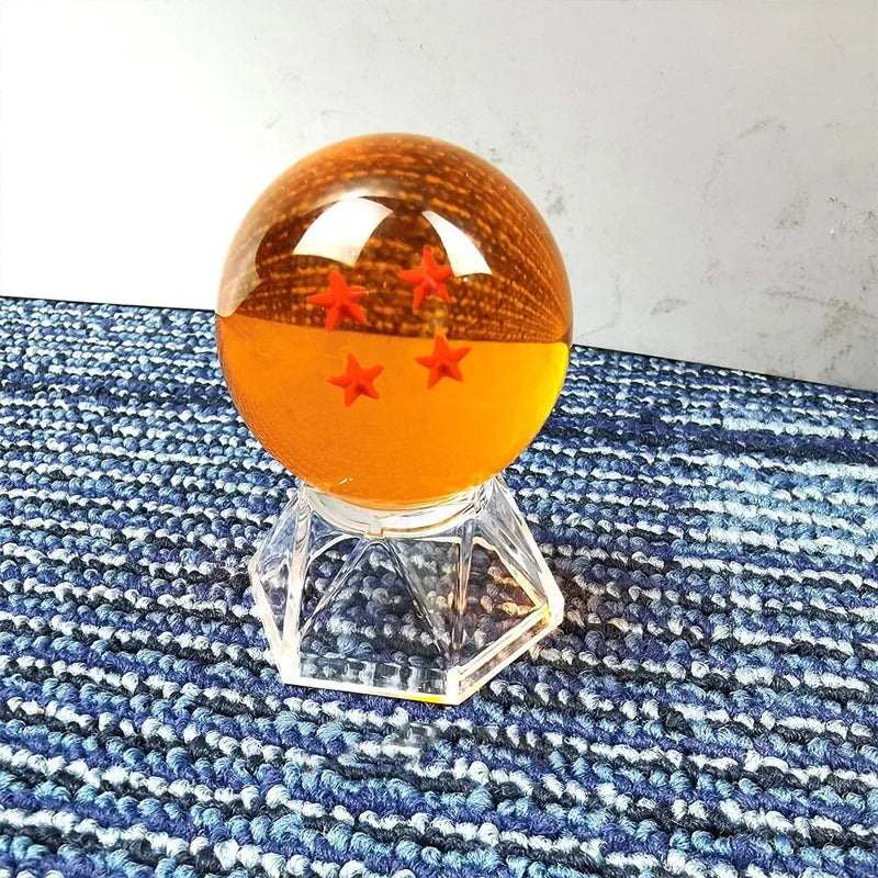 Dragon Ball Z : Boules de Cristal 4.3 cm, Figurines avec Support, Goku, Végeta