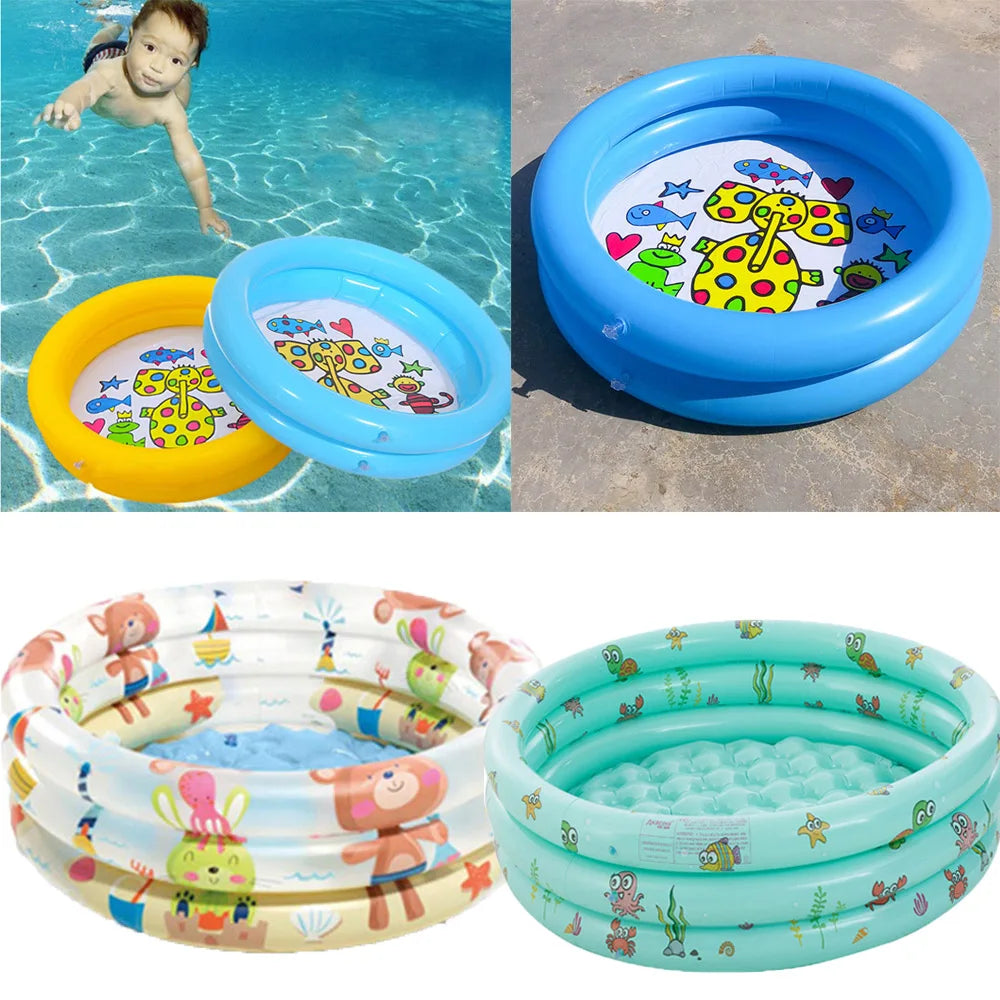 Piscine gonflable enfant, forme ronde, motifs animaux, jouet aquatique, été