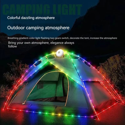 Guirlande Lumineuse LED Étanche 10M - Décoration Extérieure Recyclable Tente et Jardin Camping