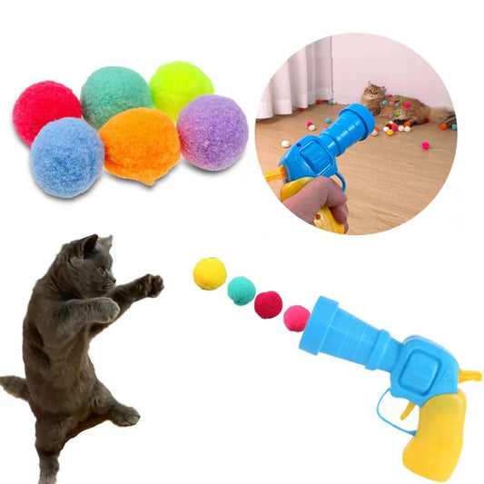 Jouets chats : lancement interactif, créatif, mini pompons, jeux extensibles, balles peluche