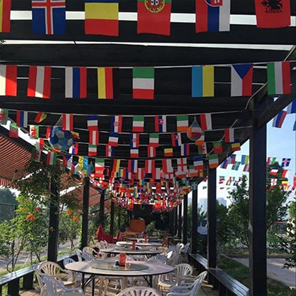 Drapeaux nationaux de 200 pays, accompagnés de cordelettes, euro24, évènements, fêtes, décoration