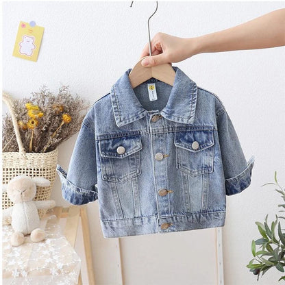 Veste en Jean Daisy pour Filles - Mode Printemps Automne - 2 à 7 Ans