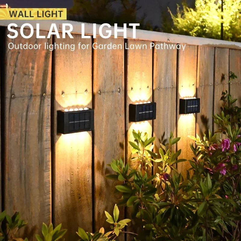 Lampe Solaire Murale Extérieure Étanche - Éclairage Jardin et Décoration