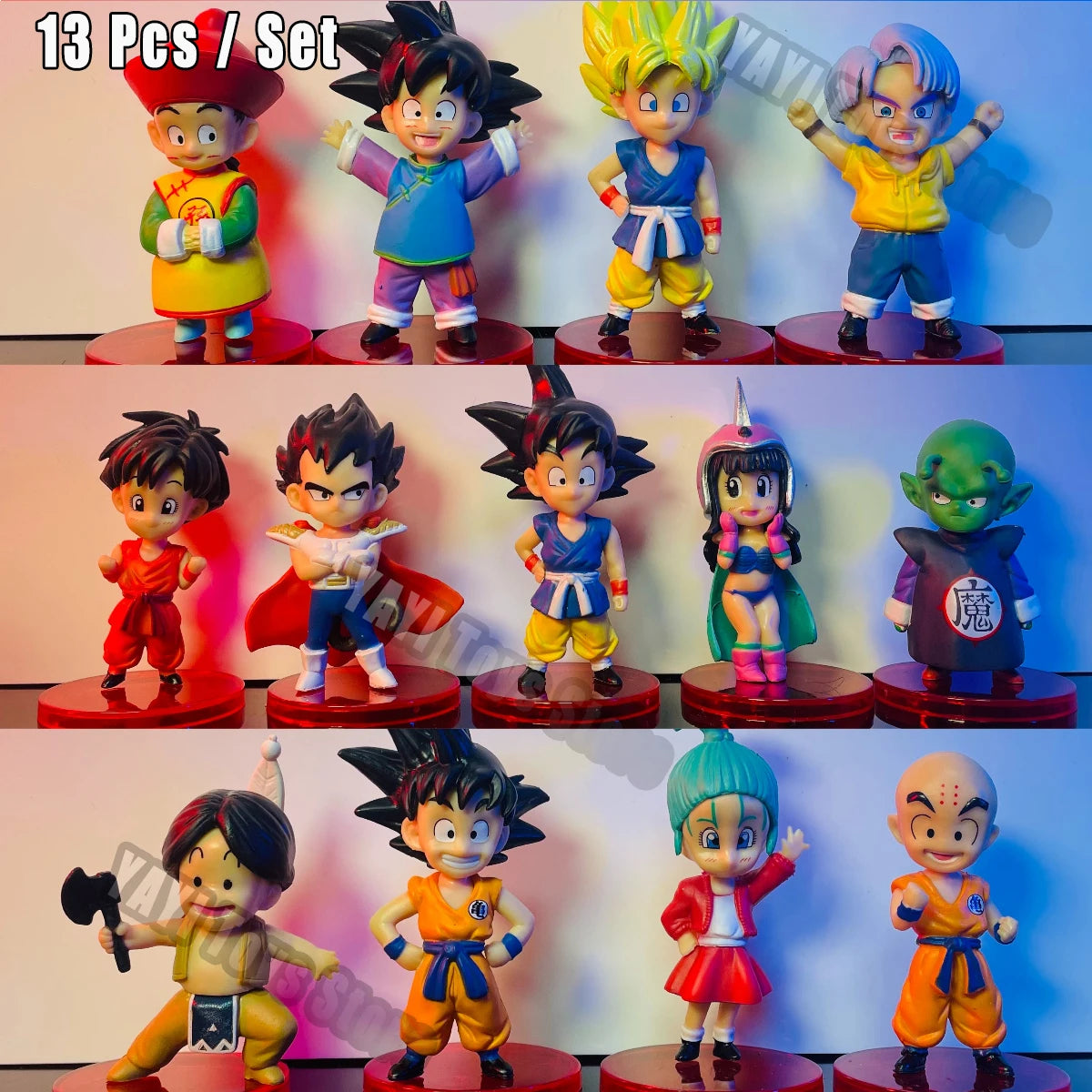 Figurines Dragon Ball Z : Super Saiyan, Goku, Gohan, Vegeta, Broly, Piccolo, Majin Buu, Cadeaux