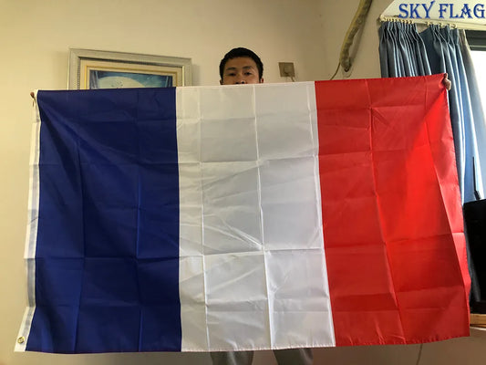 Drapeau Français Original 60 x 90 ou 90 x 150cm. Neuf, France, Euro2024