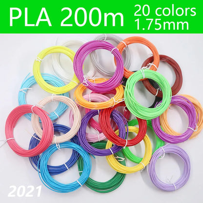 Filament brillant 1,75 mm, ABS/PLA/PCL, sans odeur, sûr pour stylo 3D