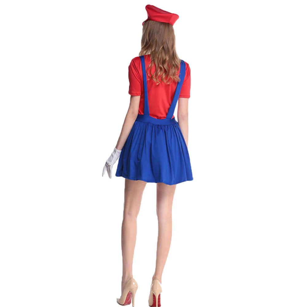 Déguisement Bros Halloween Cosplay Costume Tenues Hommes Femme, dessins animés