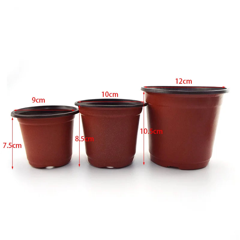 Pots de Fleur en Plastique Résistants - Jardinage Maison et Nursery