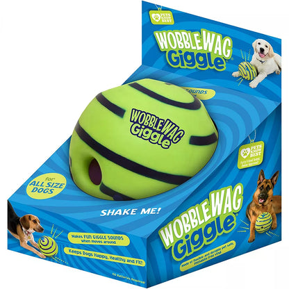 Jouet interactif lumineux pour chien Wobble Wag Giggle : amusement garanti avec des sons rigolos ! Approuvé par les animaux