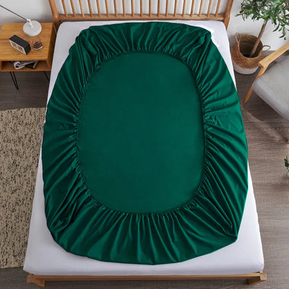 Draps ajustables en coton avec élastiques : Protège-matelas antidérapant pour lit simple, double, king, queen