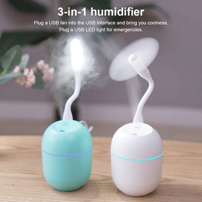 Humidificateur Portable 220ml avec Veilleuse – Compact et Silencieux, veilleuse, dormir