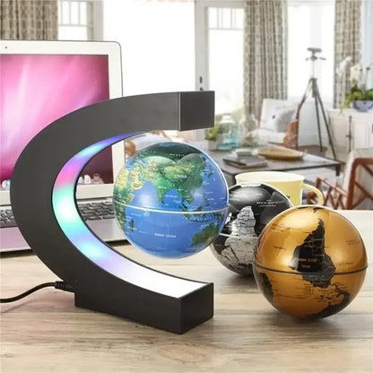 Globe Lévitant Magnétique : Carte du Monde LED, Lampe Antigravité, Décor et Cadeau