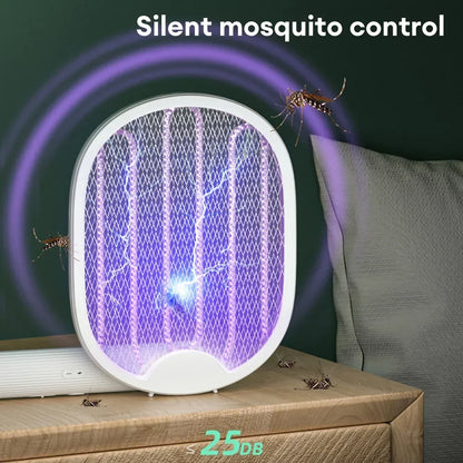 Tueur d'insectes électrique pliable, UV, 3000V, USB. Mouches, moustiques, été