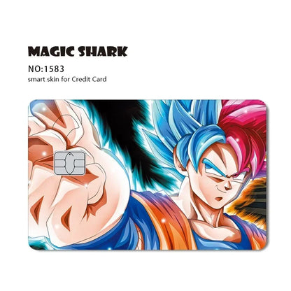 Stickers Dragon Ball : Goku, Adhésifs Cool, Pour Cartes Bancaires, Grands et Petits Modèles