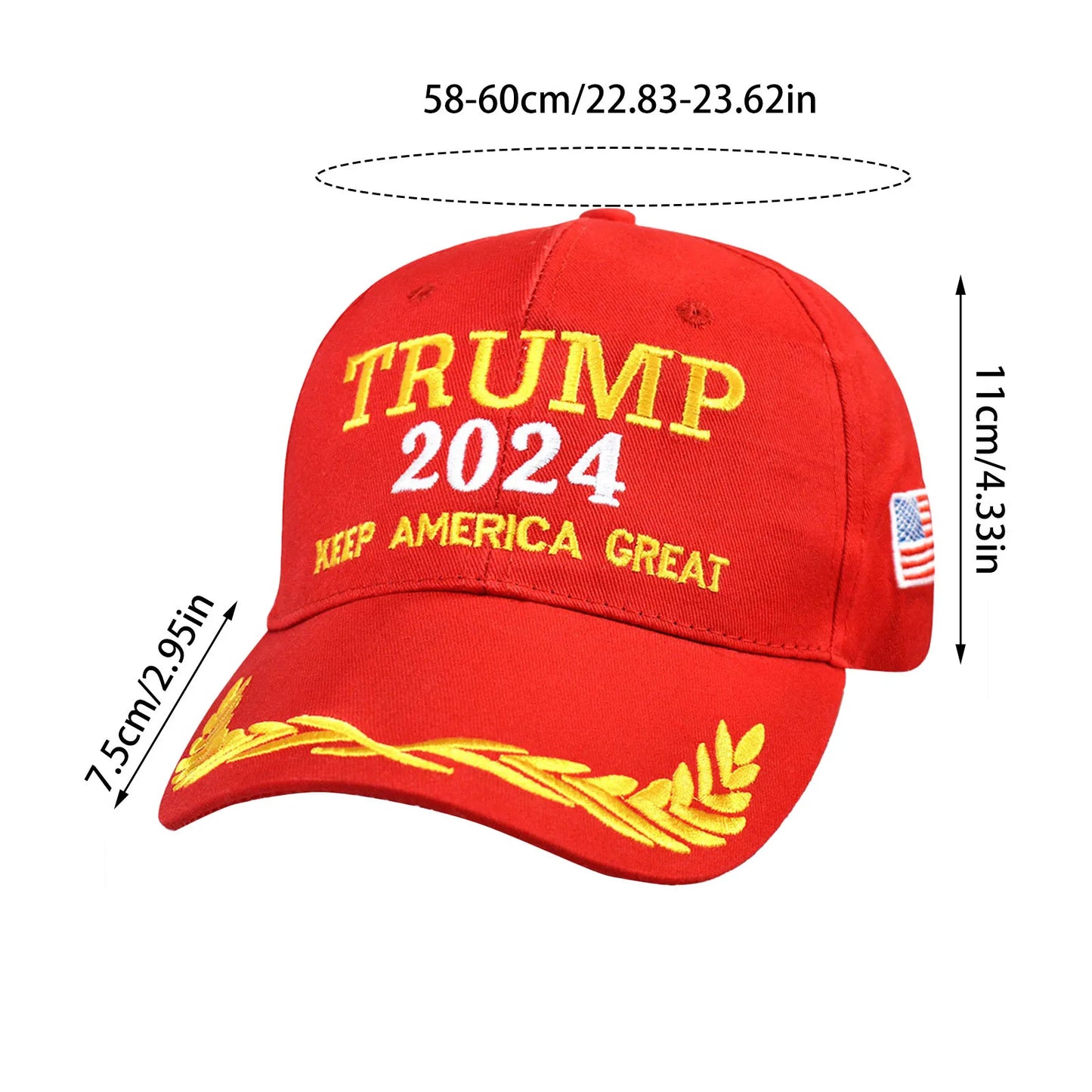 Trump Hat Donald Trump Hat Take America Back MAGA USA Embroidery Adjustable Baseball Cap President Hat Embroidered Cap