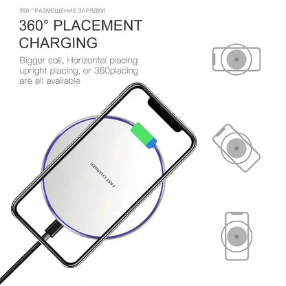 Chargeur sans fil 30W - Charge rapide par induction - Station de recharge