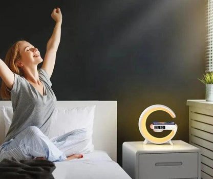 Lampe de Chevet LED avec fonction de charge sans fil et aide au sommeil - GetOrga