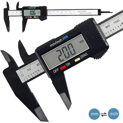 Electronic Digital Caliper Carbon Fiber Dial Vernier Caliper Gauge Micrometer Measuring Tool Digital Ruler