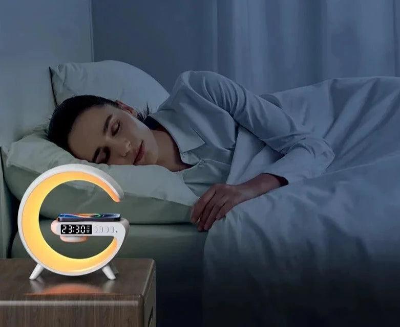 Lampe de Chevet LED avec fonction de charge sans fil et aide au sommeil - GetOrga