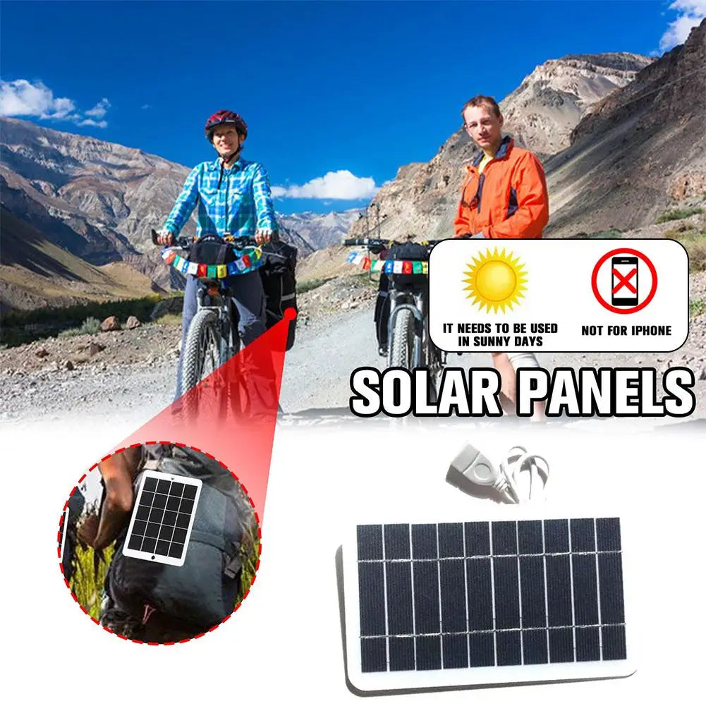 Panneau Solaire Portable 5V 2W USB - Chargeur de Batterie Sécurisé Extérieur Camping