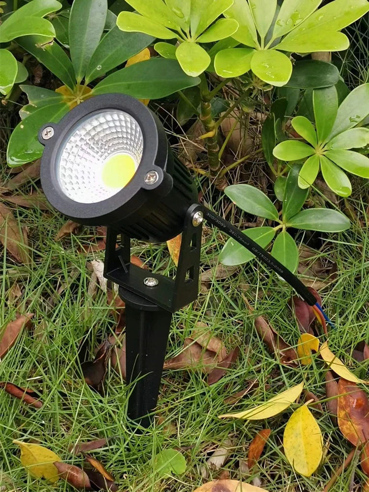 Éclairage LED Jardin Extérieur Étanche 220V/110V/12V 5W, Projecteurs Paysage IP65