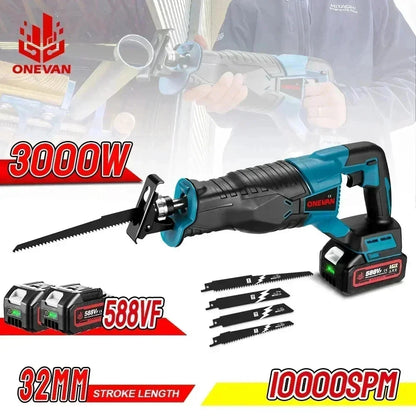 Scie électrique sans fil 10000SPM multifonction métal bois batterie 18V