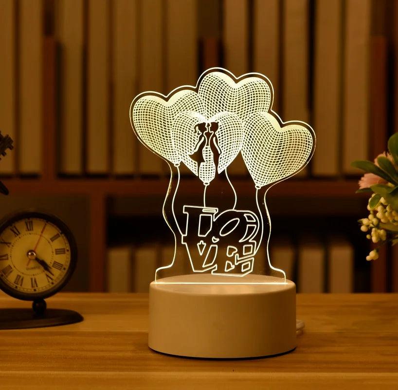 Veilleuse 3D LED Acrylique - GetOrga