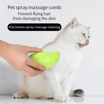 Brosse à vapeur électrique, Peigne à spray pour poils de chat, et Massage pour toilettage des animaux