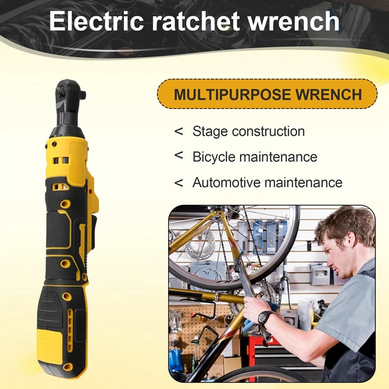 Electric Ratchet Wrench 220N.M Cordless Driver Impact Power Tools 18V Battery