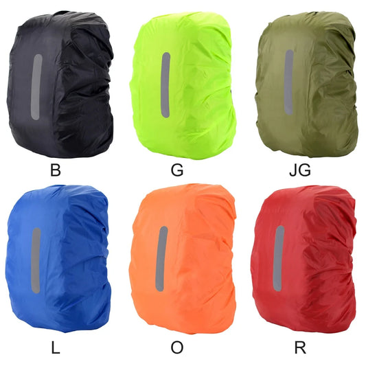 Housse Imperméable Réfléchissante 30-80L Sac à Dos - Sécurité Cyclisme Nocturne Camping