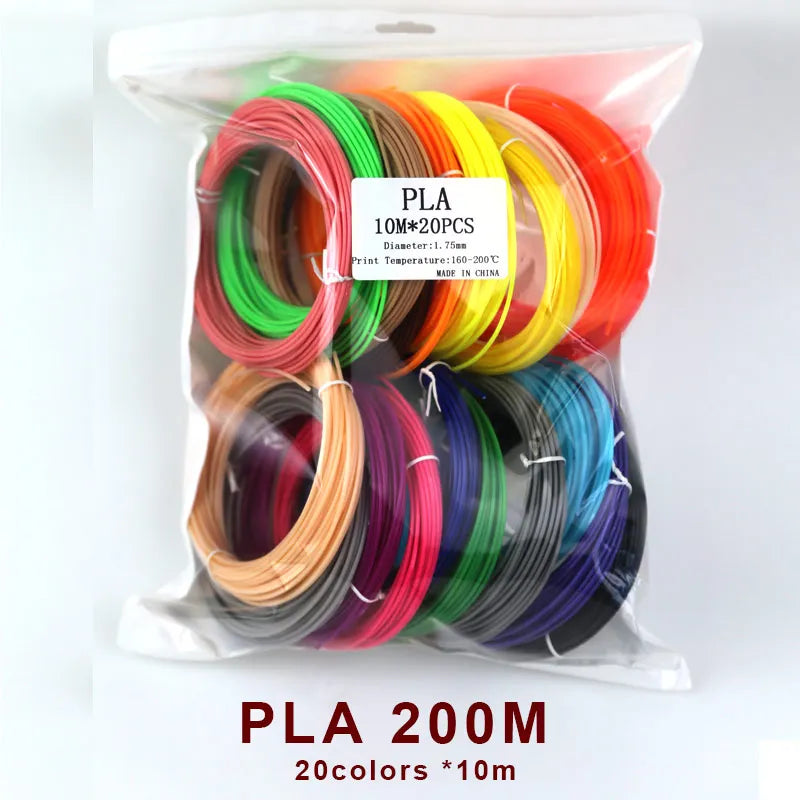 Filament brillant 1,75 mm, ABS/PLA/PCL, sans odeur, sûr pour stylo 3D