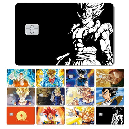 Stickers Dragon Ball : Goku, Adhésifs Cool, Pour Cartes Bancaires, Grands et Petits Modèles