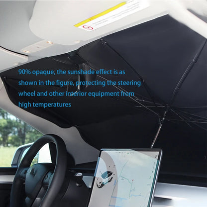 Pare-soleil rétractable pour voiture : protection solaire et isolation thermique pour pare-brise avant