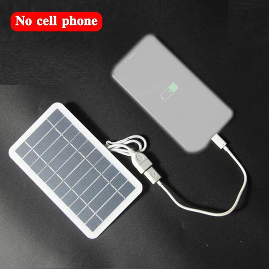 Panneau Solaire Portable 5V 2W USB - Chargeur de Batterie Sécurisé Extérieur Camping