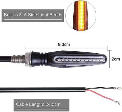 Feux LED moto, clignotants 12V, IP68, étanche, indicateur, accessoires