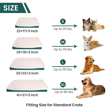 Matelas pour chien avec fermeture éclair : Coussin lavable, rembourré et amovible pour un confort optimal. Idéal pour petits et moyens chiens.