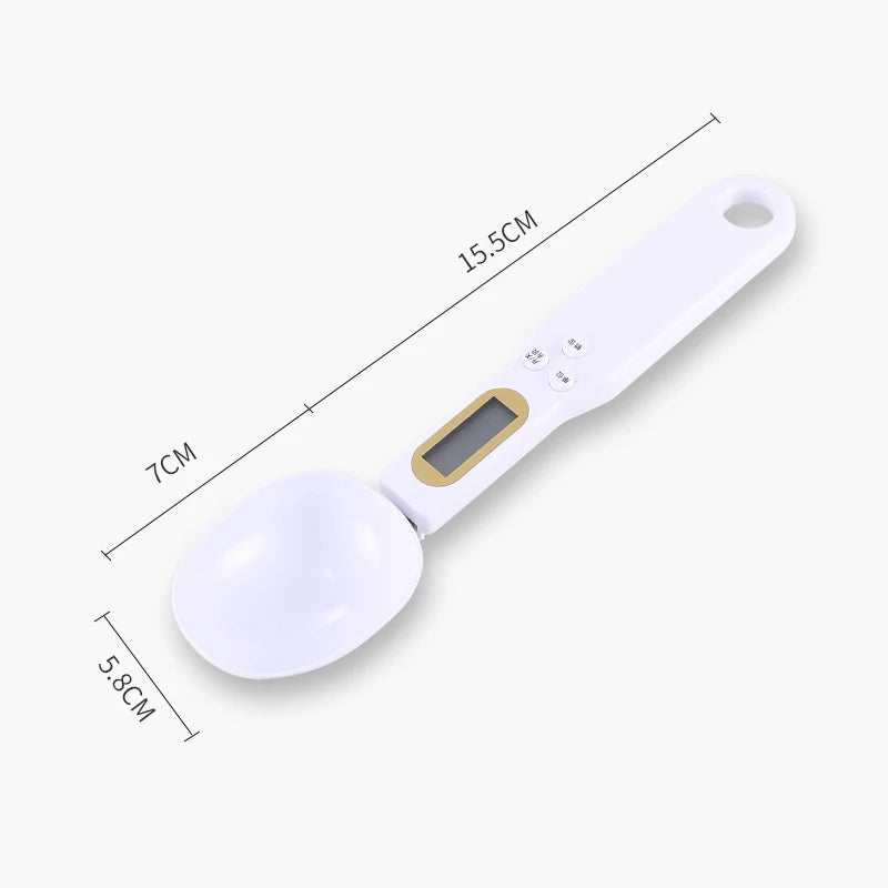 Balance de Cuisine Électronique 500g avec Cuillère de Mesure LCD. Haute Précision et Facile à Utiliser, doseur