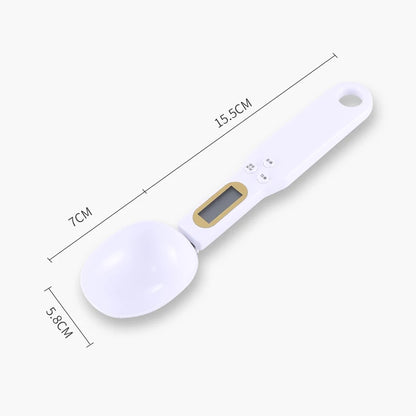 Balance de Cuisine Électronique 500g avec Cuillère de Mesure LCD. Haute Précision et Facile à Utiliser, doseur