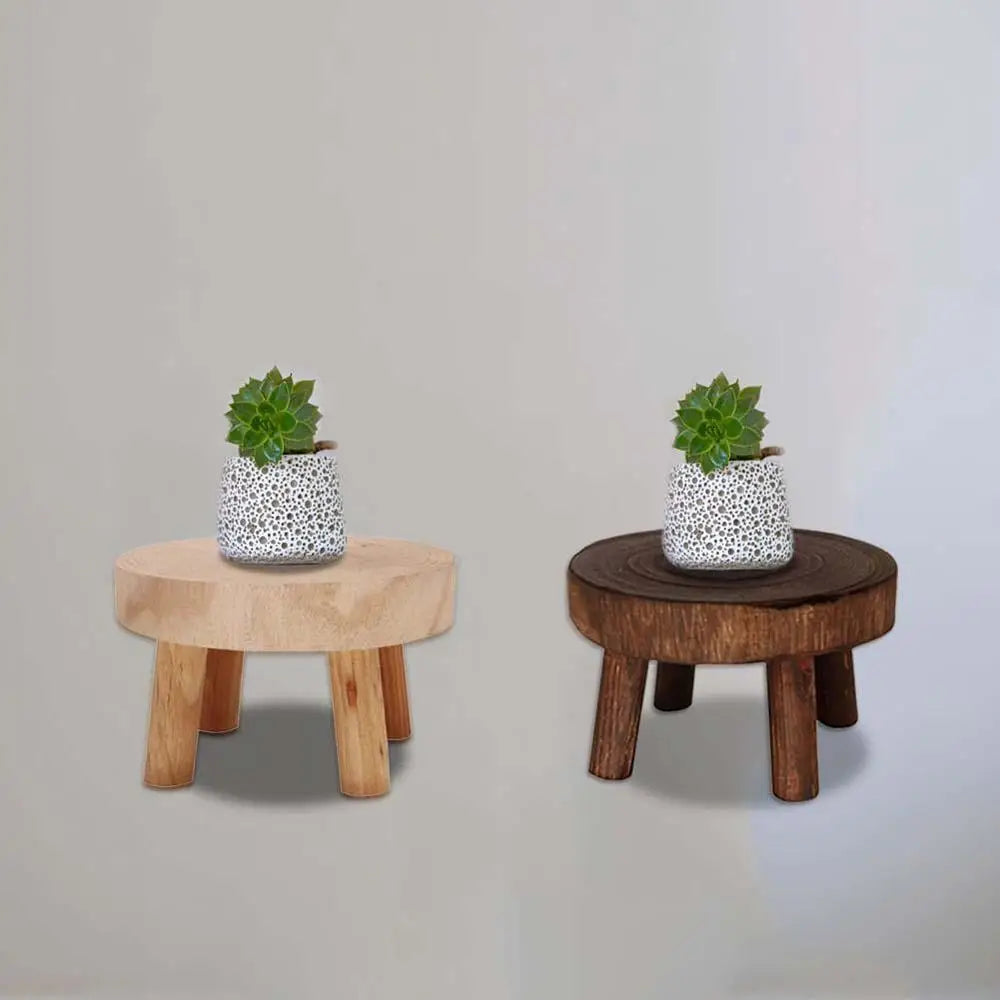 Support de Pot de Fleurs en Bois - Élégance Naturelle pour Vos Plantes, chaise, décoration