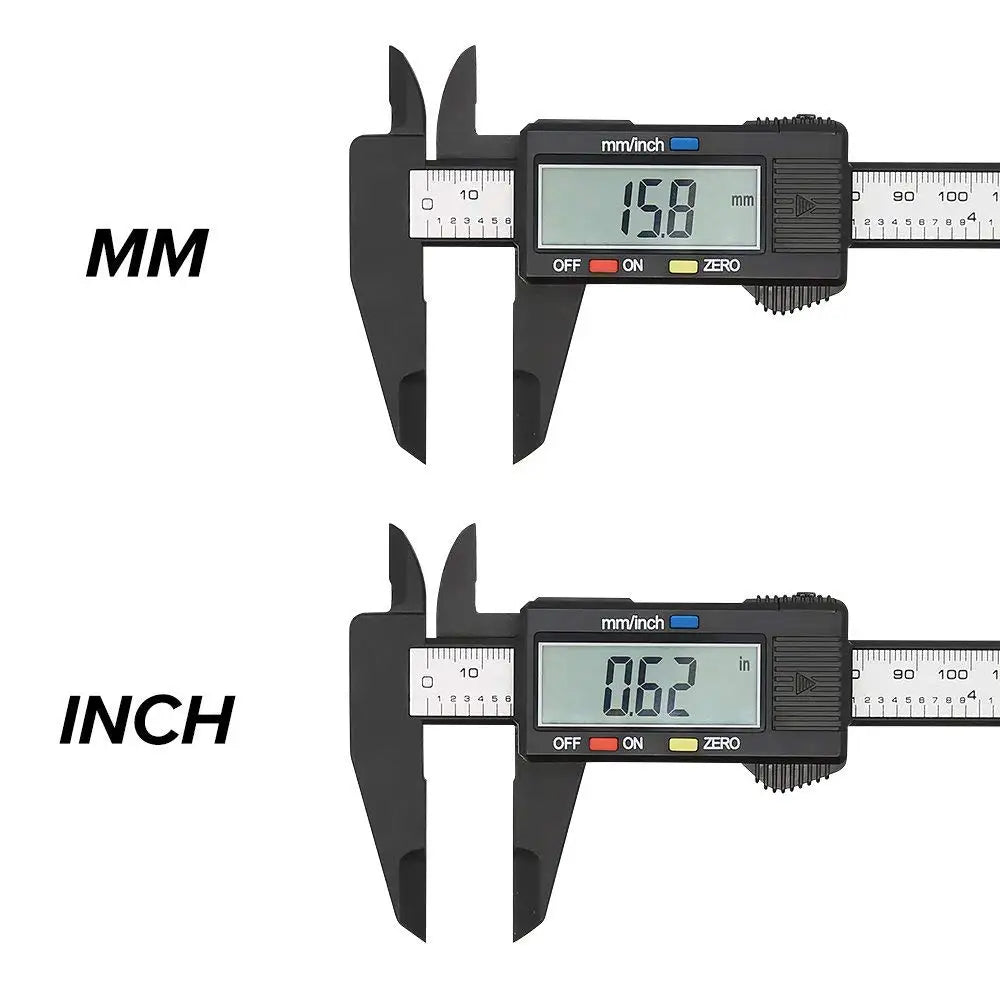 Electronic Digital Caliper Carbon Fiber Dial Vernier Caliper Gauge Micrometer Measuring Tool Digital Ruler