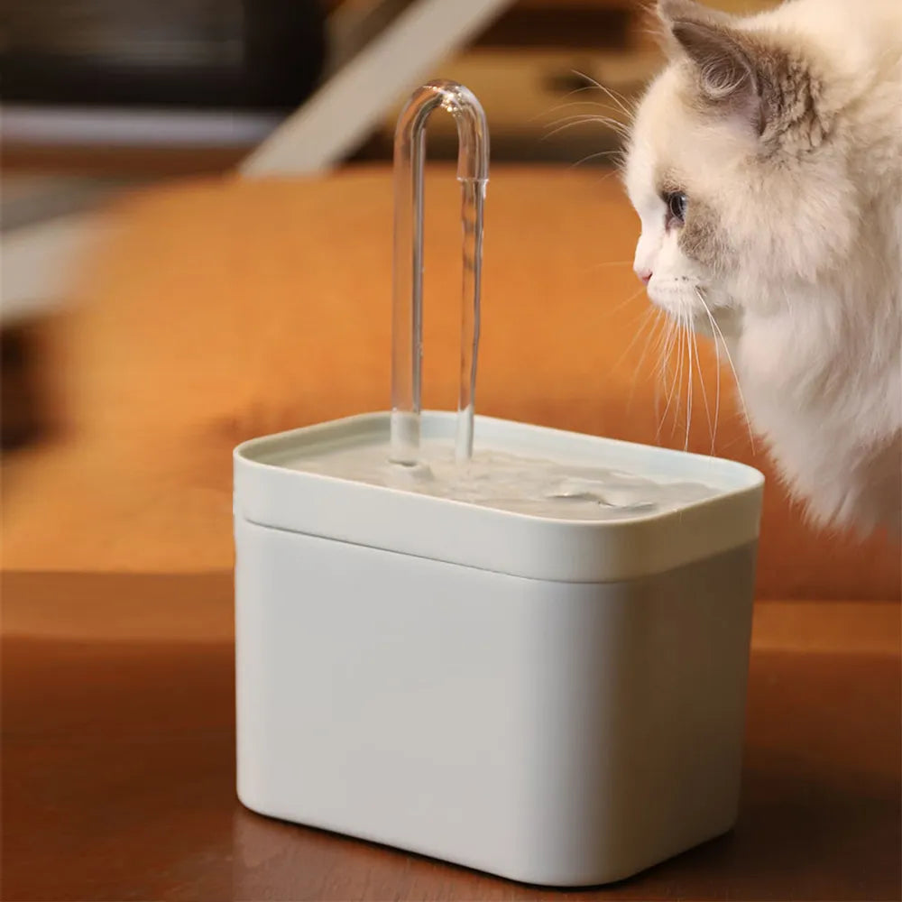 Fontaine à eau pour chat ultra-silencieuse - Distributeur automatique 1.5L avec filtre intelligent et pompe anti-surchauffe